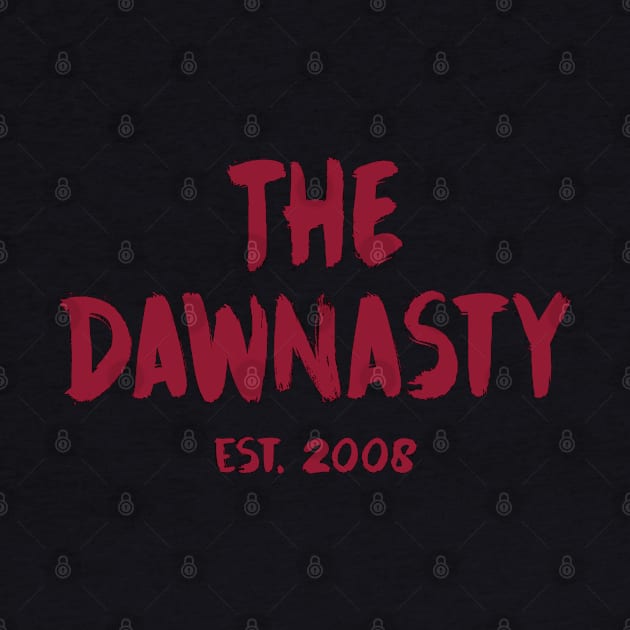 The Dawnasty Est. 2008 in garnet by Tomorrowland Arcade